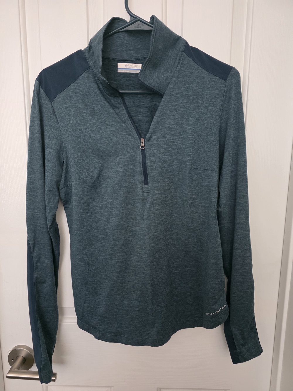 Columbia Teal Half-Zip Pullover